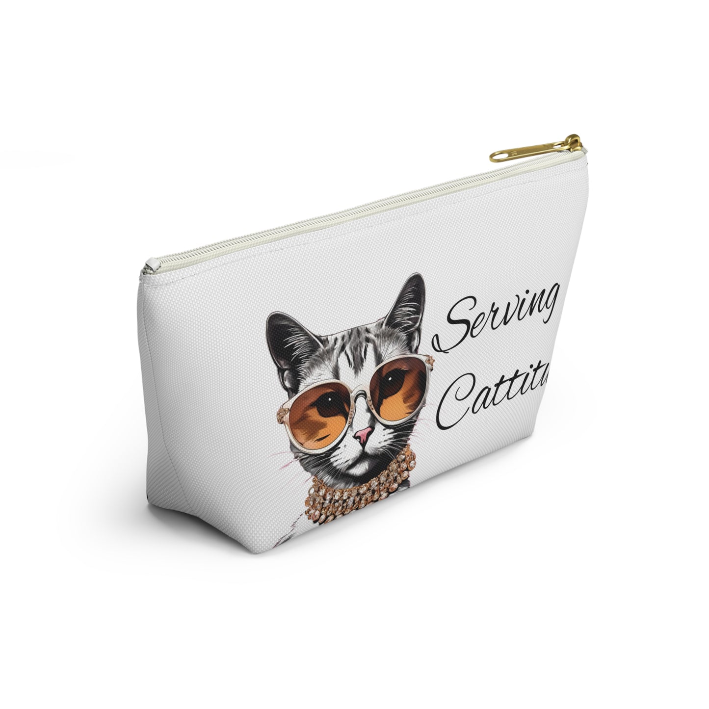 Serving Cattitude Makeup Bag