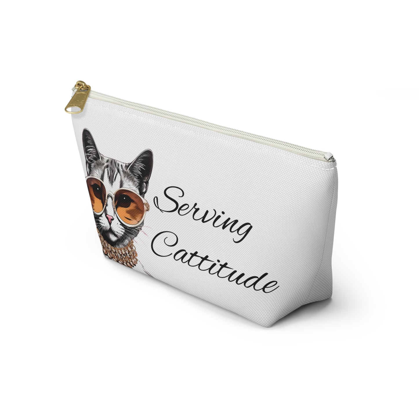 Serving Cattitude Makeup Bag