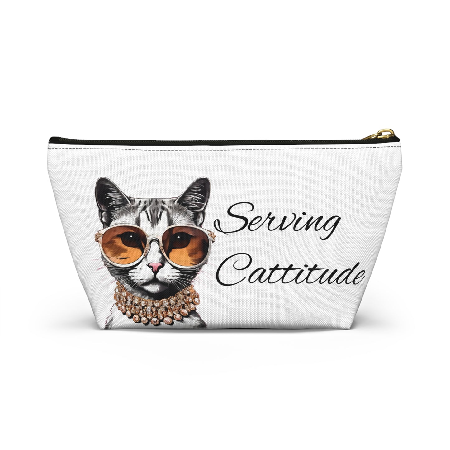 Serving Cattitude Makeup Bag