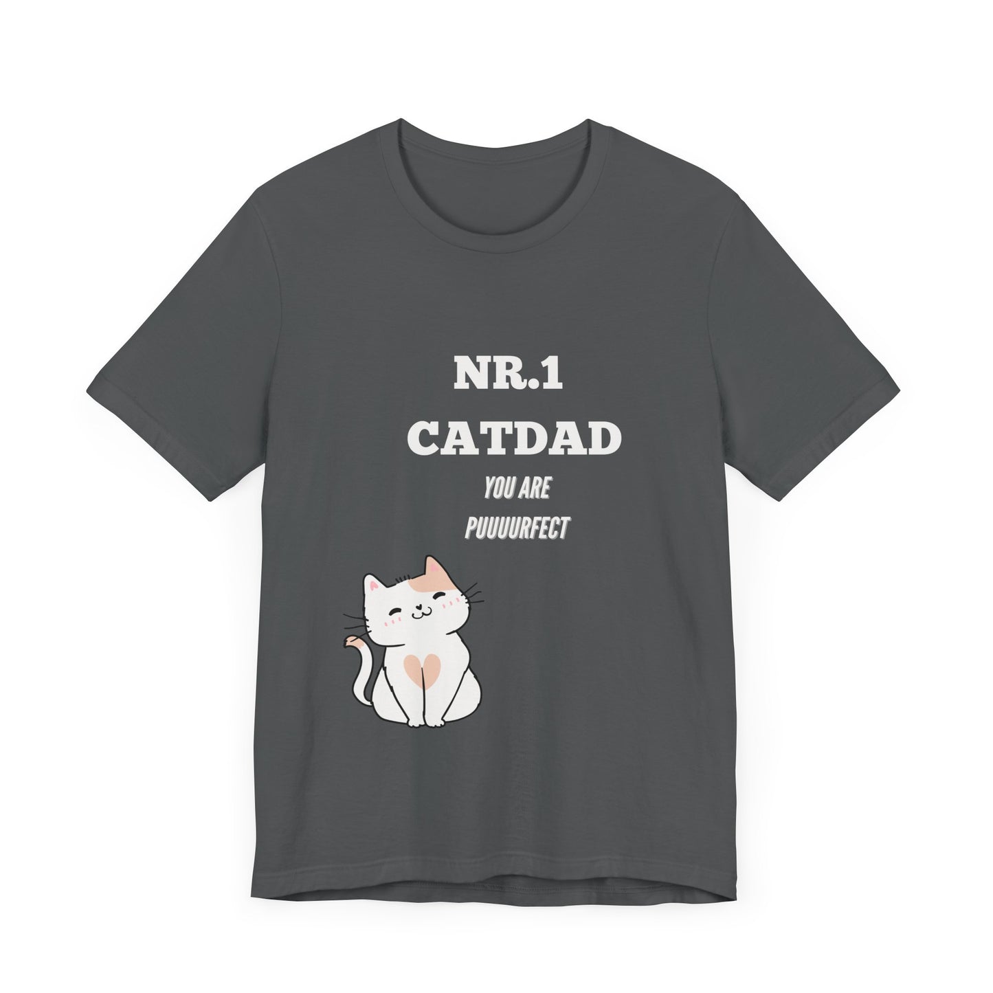 Best Cat Dad Ever. Cute & Funny Cat Lover T-Shirt. Perfect Gift for Cat Dads.