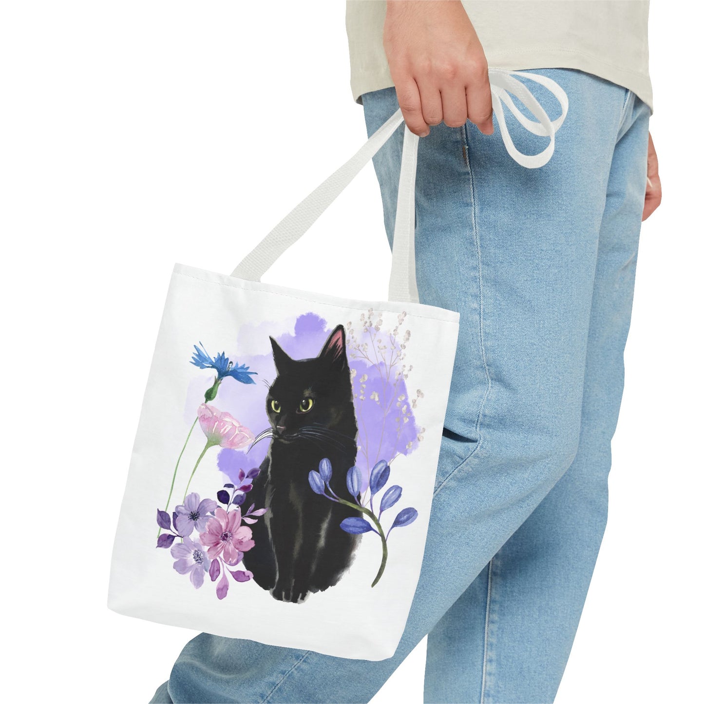 Elegant Cat Tote Bag - Stylish Eco-Friendly Cat Lover Gift, Perfect for Shopping, Casual Outings, Cat Mom, Birthday, All Occasions