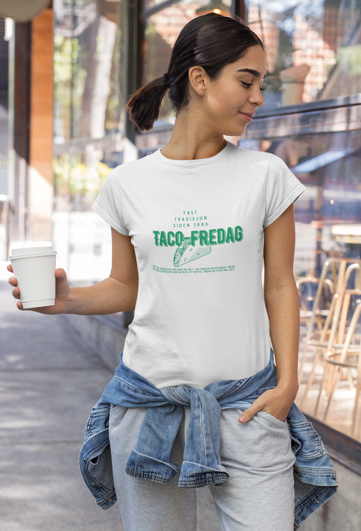 Taco-fredag T-skjorte – Fast tradisjon siden 1986 | Unisex | Norsk taco-humor